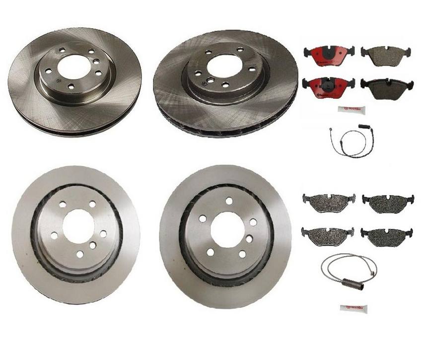 BMW Brembo Brake Kit - Pads &  Rotors Front and Rear (315mm/312mm) (Ceramic) 34352227385 - Brembo 1594735KIT